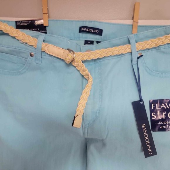 Women size 12 Bandolino Flawless stretch Mandie capri New with tags - Picture 6 of 12